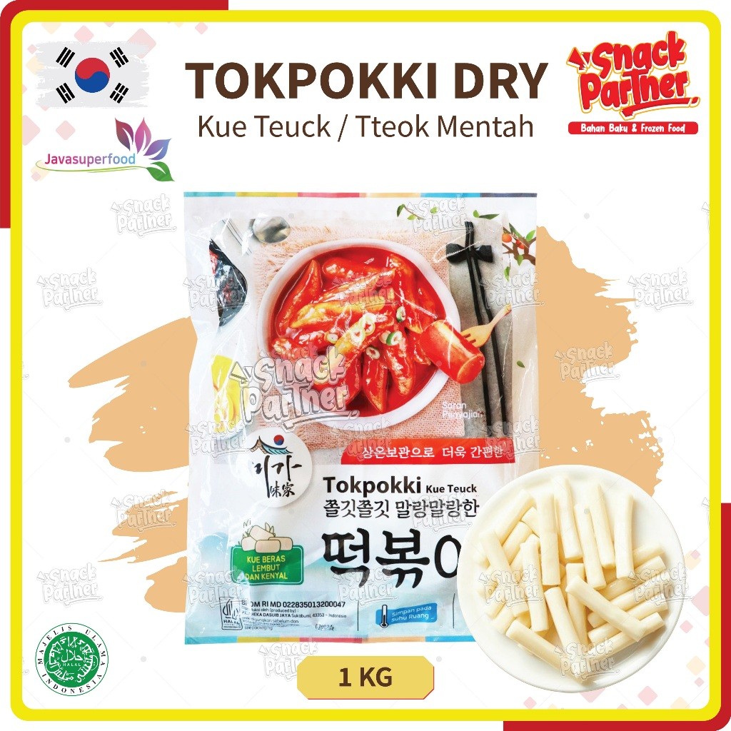 

TOKPOKKI DRY MIGA Korean Rice Cake 100 PCS / 1 KG - Tteokbokki / Tokpoki / Topoki Mentah - Makanan Instant Oden Korea HALAL OPPA JAVA SUPER FOOD