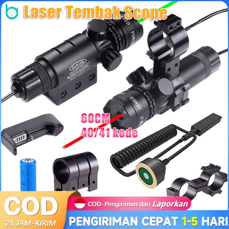 Tembak Scope Nyala Titik Hijau 803 Taktis Laser Pointer Mount Green Red Dot Laser Sight Senapan Berb