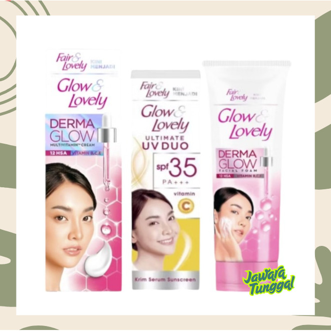 Glow and Lovely Cream Multi Vitamin Cream Wajah Fair & Lovely & Vit C