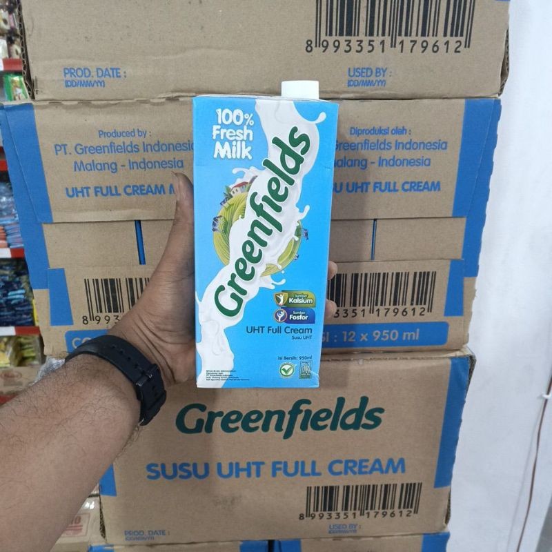 

Susu UHT Greenfields Full Cream 950ml perdus