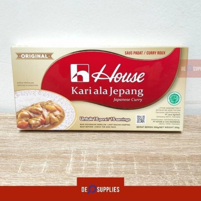 

House Kari Ala Jepang 300gr (16porsi) - Saus Padat Kari Curry Roux