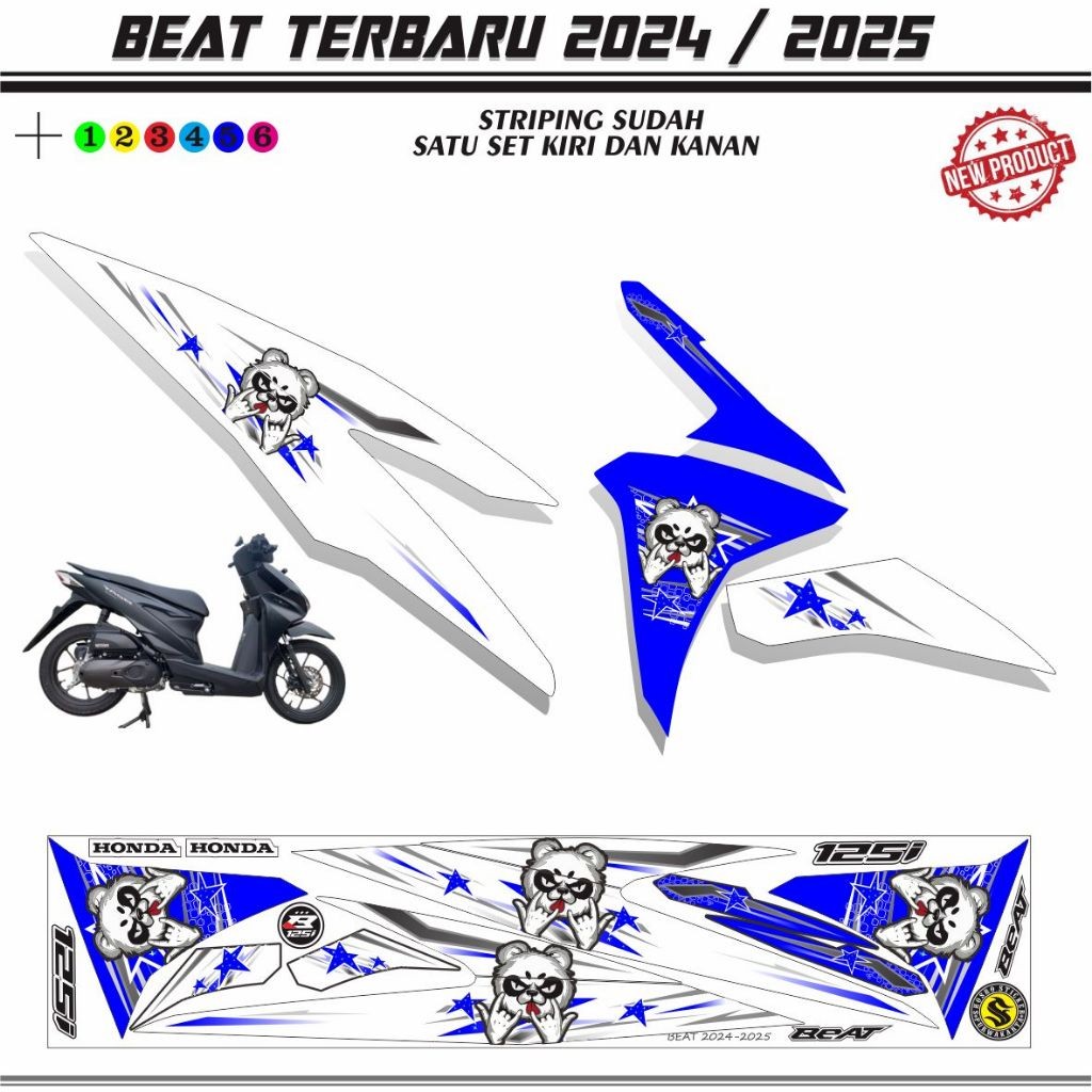 STIKER MOTOR BEAT BEAT TERBARU