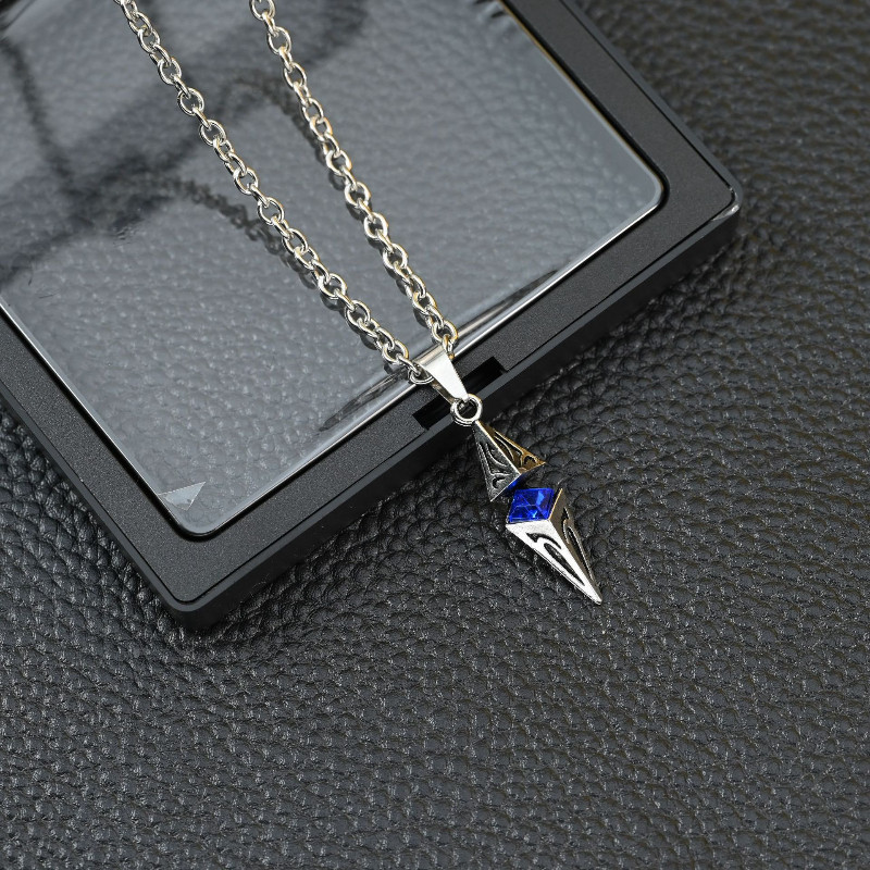 Kalung Batu Keinginan Vintage Tide Man Liontin Unisex Pria Keren Rantai Baja Titanium Hip Hop Untuk 