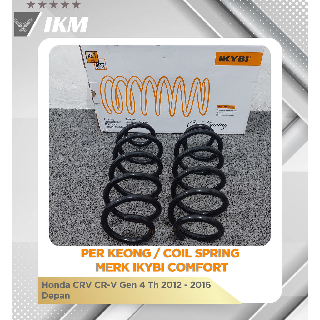 Per Keong / Coil Spring Merk IKYBI Comfort Honda CRV CR-V Gen 4 Th 2012 - 2016 Depan Original 100%