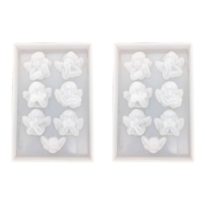 

ABP-2X Little Angel Shape Silicone Mold For Resin DIY Clay UV Epoxy Resin Molds Pendant Jewelry Tools Mould
