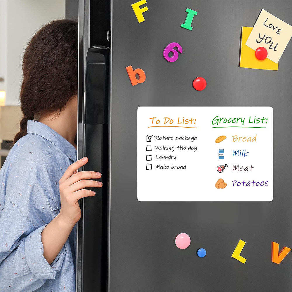 

A3 A4 A5 Erasable Flexible Marker Fridge Magnet Magnetic WhiteBoard Dry Erase Board Refrigerator Sheet Kitchen Memo Grocery List