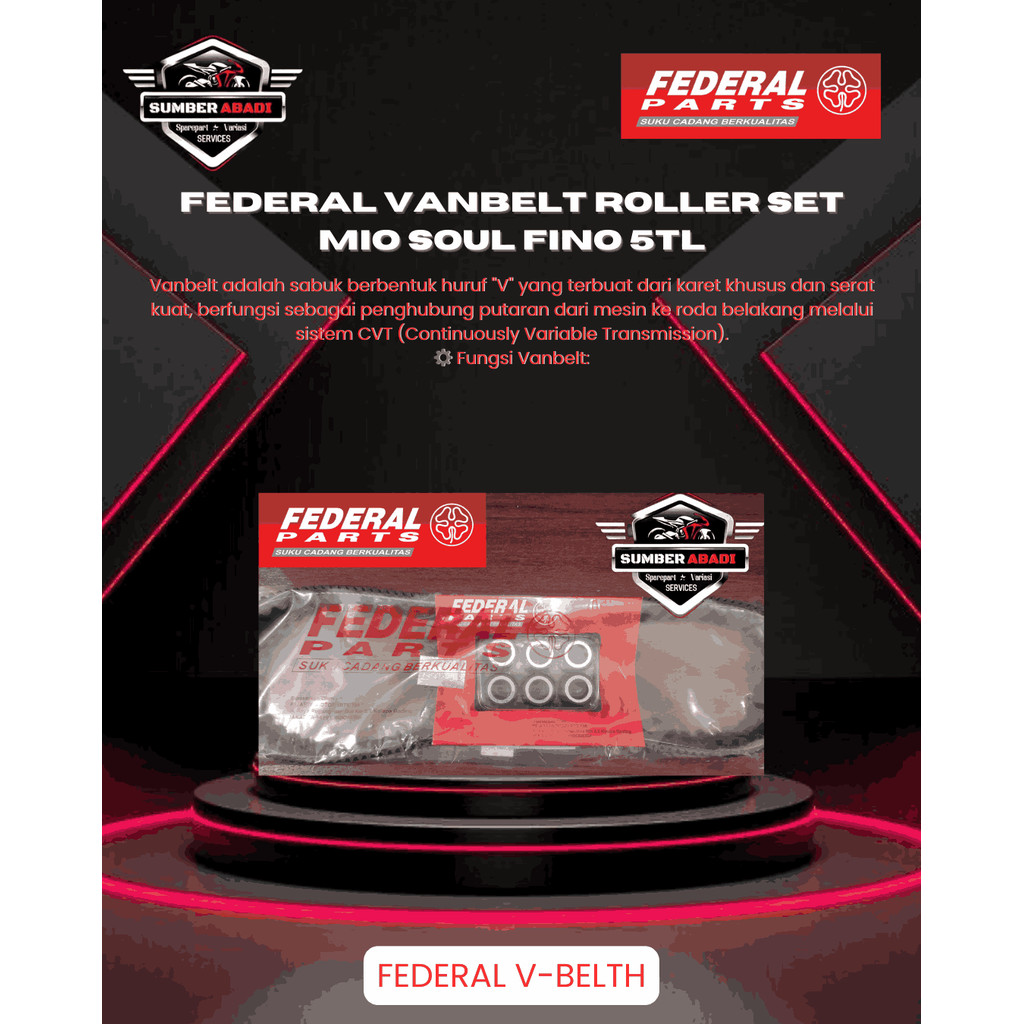 Federal Vanbelt Roller Set Mio Soul Fino 5TL