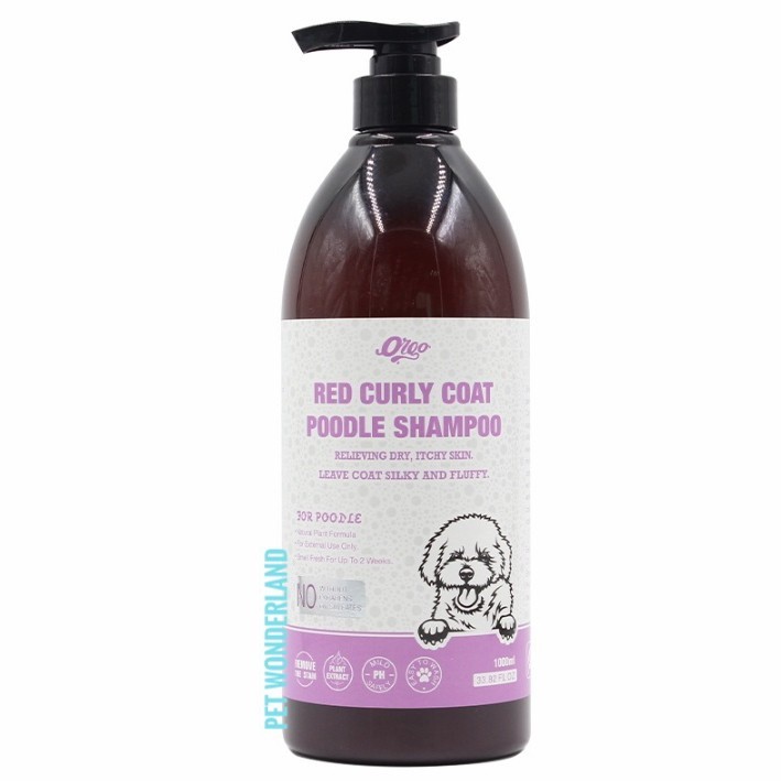 Orgo Shampoo Red Curly Coat Poodle Shampoo 1000 ML - Shampoo Anjing Red Poodle - Shampoo Anjing Pood