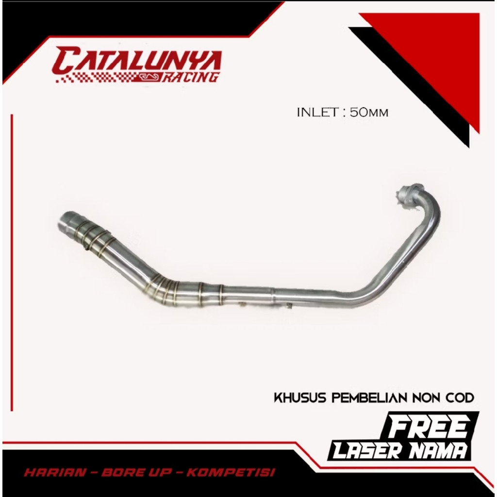 Leher pipa knalpot racing PNP Sonic 150cc Supra GTR cbr lokal cb 150 x r15 new/old vixion r scorpio 