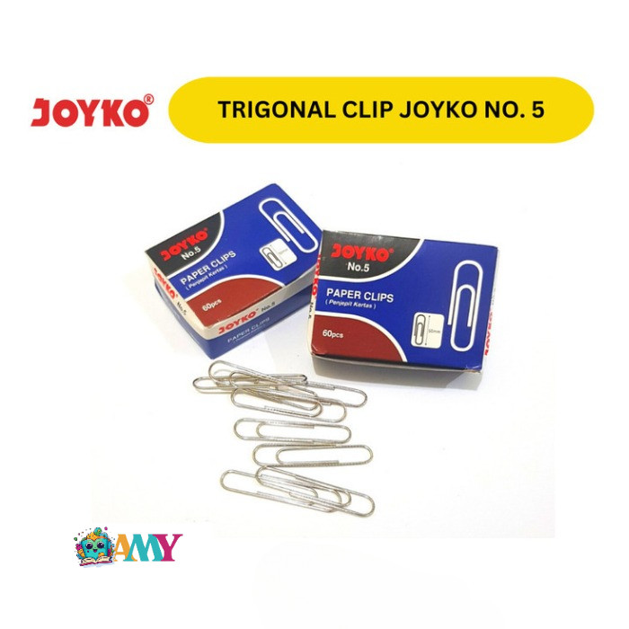 

(1KOTAK ISI 60PCS)JOYKO PAPER CLIP JUMBO NO.05 Amy stasionary
