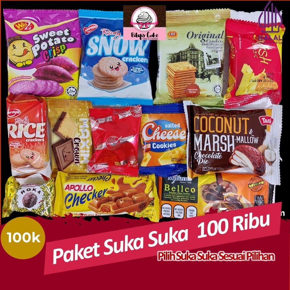 

Paket Suka Suka 100 Ribu / Snack Import Pilih Sendiri LIVE