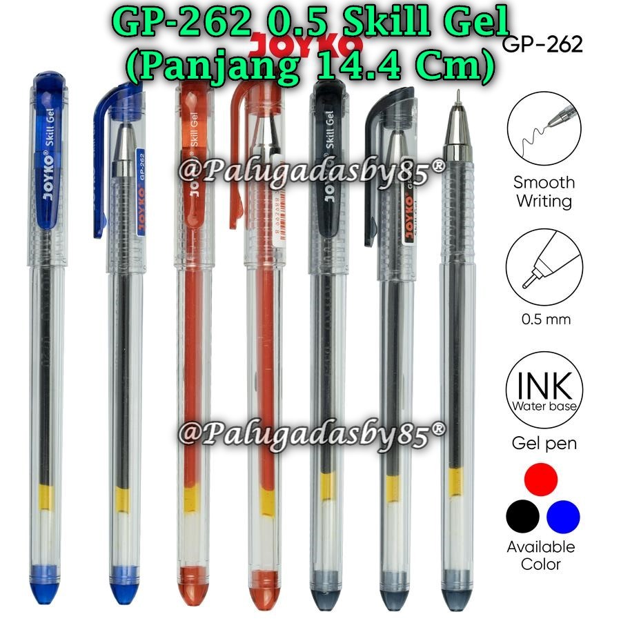 

(1 Biji) GROSIR Gelpen JOYKO GP-262 Skill Gel 0.5 mm / Gel Pen Pulpen Pena Joyko GP-262 (1 Biji)
