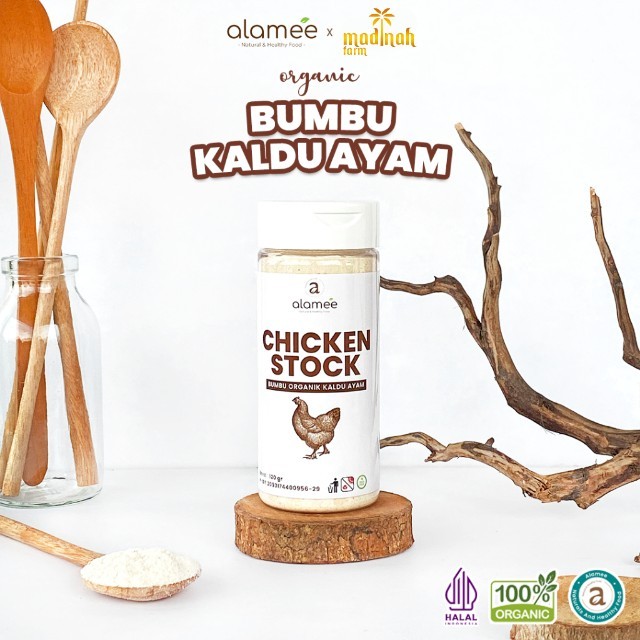 

ALAMEE Kaldu Ayam Non MSG Bubuk Bumbu Dapur Spice Chicken Powder Tabur Seasoning 120gr naturalsupply madinah