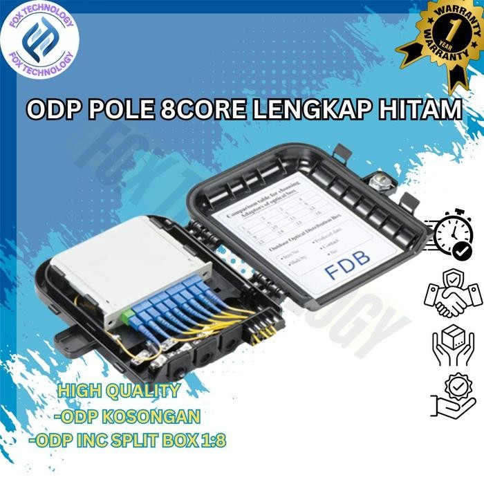 [ ] odp 8 core/odp 8core/odp 8c 8 port optical distribution point FO odp 8 core lengkap spliter box 