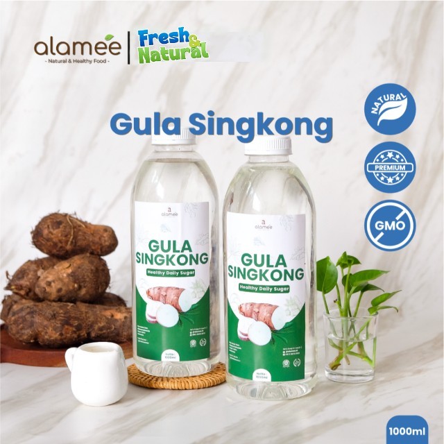 

ALAMEE Gula Singkong Ketela Organik Cair Asli Rendah Kalori Pemanis Sweetener Fructose Gluten Free fresh and natural