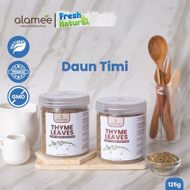 

Daun Thyme Timi Kering Bumbu Seasoning Masak Dapur Organik Masakan Garnish Dried Leaves Murni Asli fresh and natural