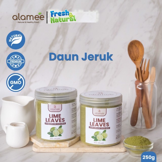 

ALAMEE Daun Jeruk Bubuk Lime Seasoning Powder Bumbu Dapur Masak Organik Masakan Instan Murni Asli fresh and natural