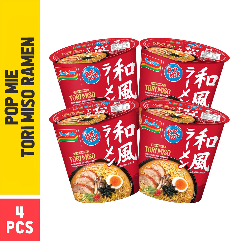 

4 PCS - Pop Mie Tori Miso Ramen 77 Gr
