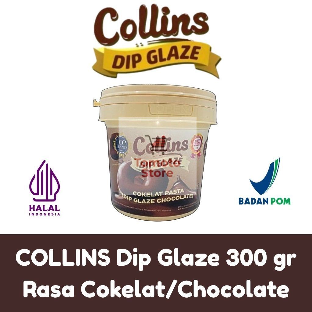 

✨ TOMOTOSTORE ✨ COLLINS Dip Glaze Chocolate 300 gr