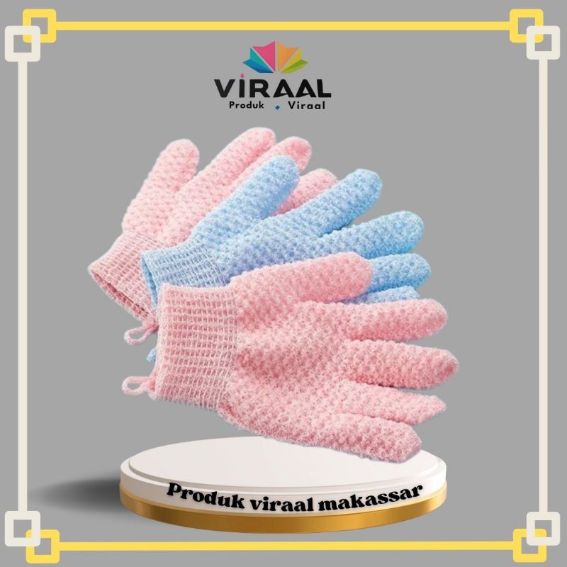 Makassar produk viral sarung tangan expoliasi sarung tangan scrub sarung tangan mandi scruber sarung