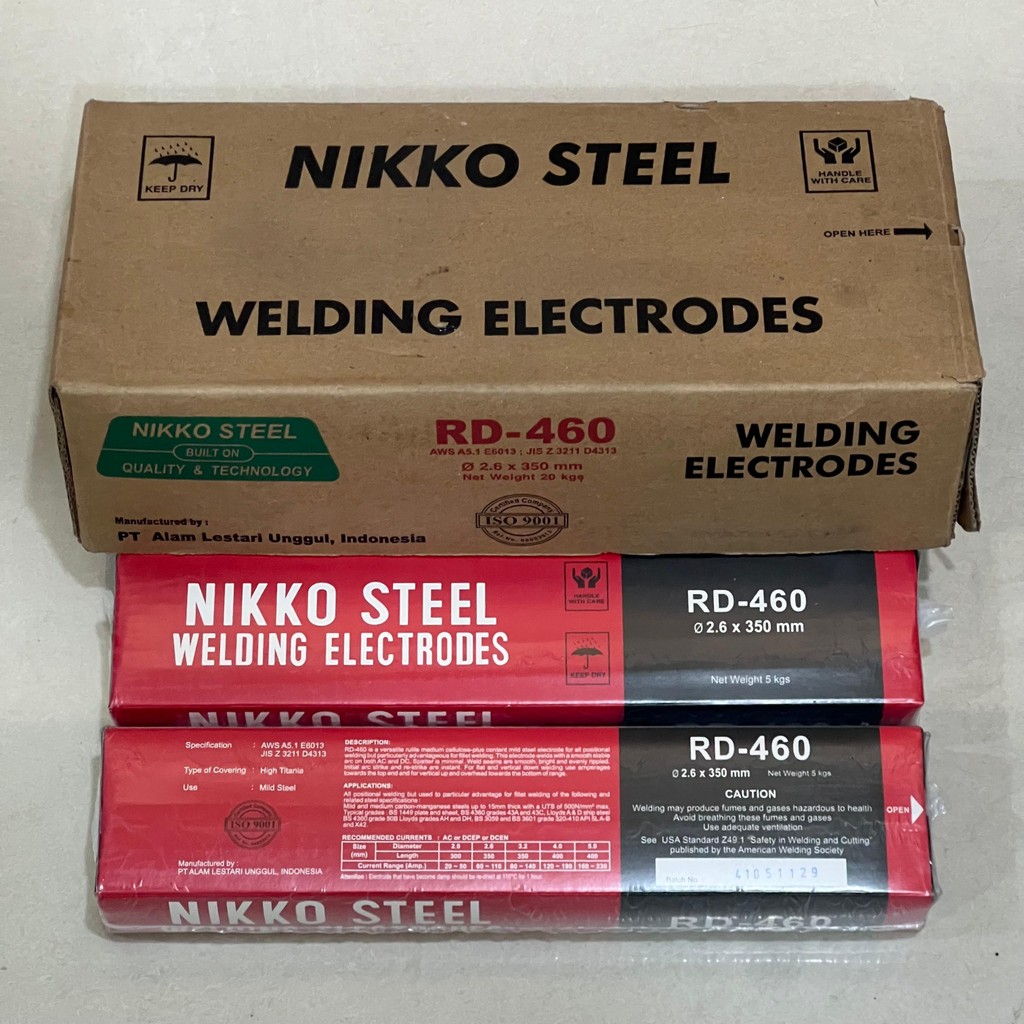 (5 KG) KAWAT LAS RD460 2.6 MM | PAKAN LAS RD460 2.6 MM NIKKO STEEL