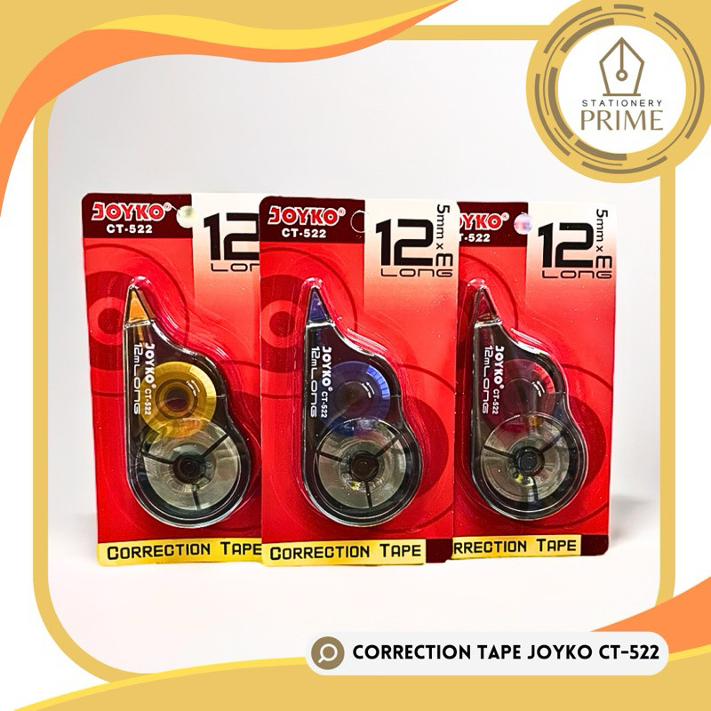

Correction Tape / Tipe-ex Roll Kertas JOYKO CT-522 / CT-522PTL [PIECE]