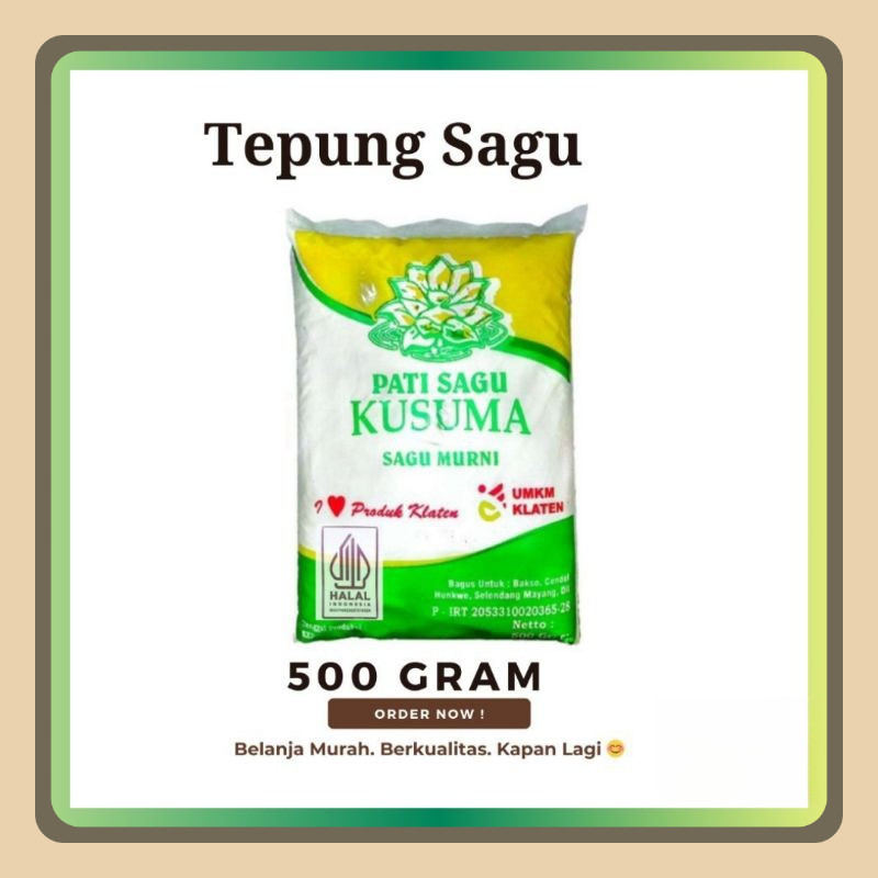 

Tepung Sagu 500 Gram Merk Kusuma