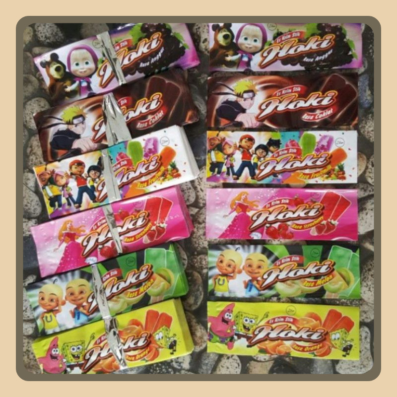 

Bungkus Kemasan Plastik Es Krim Es Loli / Es Stik HOKII