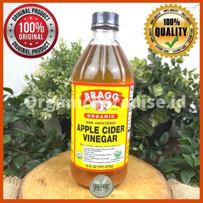

BRAGG Apple Cider Vinegar 473 ml / Cuka Apel BRAGG 473 ml with Mother BPOM - EXTRA BOX