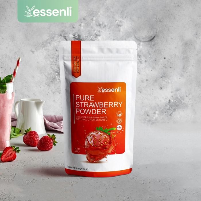 

ESSENLI Pure Strawberry Powder / Bubuk Strawberry Drink