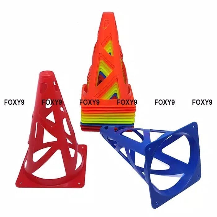 Cone model menara cone sepak bola cone kerucut lubang alat kelincahan