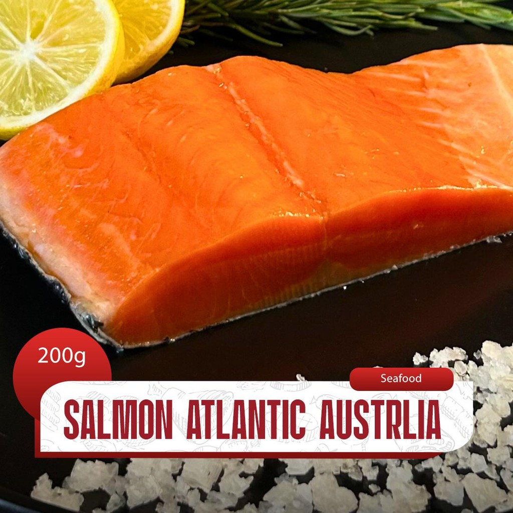 

Ikan Salmon Atlantic Frozen Food Halal 200gr - Daily Beef
