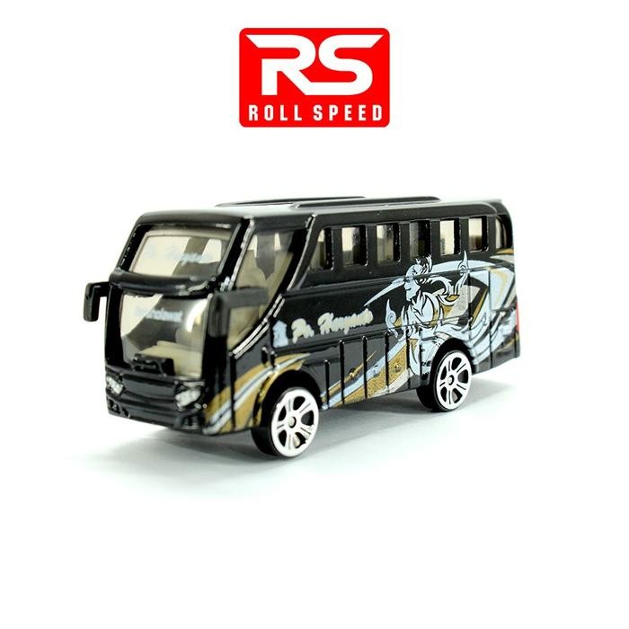MAXX Diecast Metal 1:64 RS Roll Speed Bus PO Haryanto Livery Kuning