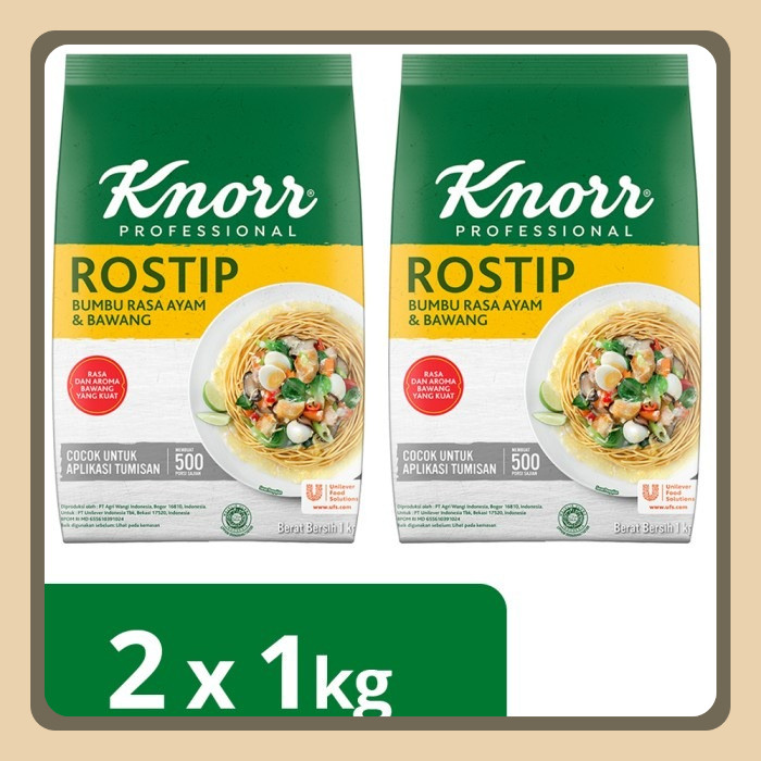

Knorr Bumbu Penyedap Rostip Pouch 1Kg Twinpack