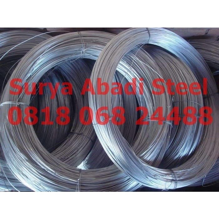 Kawat Seng BWG 14 (2.1mm) ECERAN /KG (36 Mtr) galvanis 1KG Kurang Lebih 36Mtr Tebal +- 2.1 mm Murah