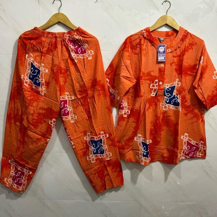 CP ALVIN  DEWASA BABY DOLL , LENGAN 3/4 , CELANA PANJANG - Orens