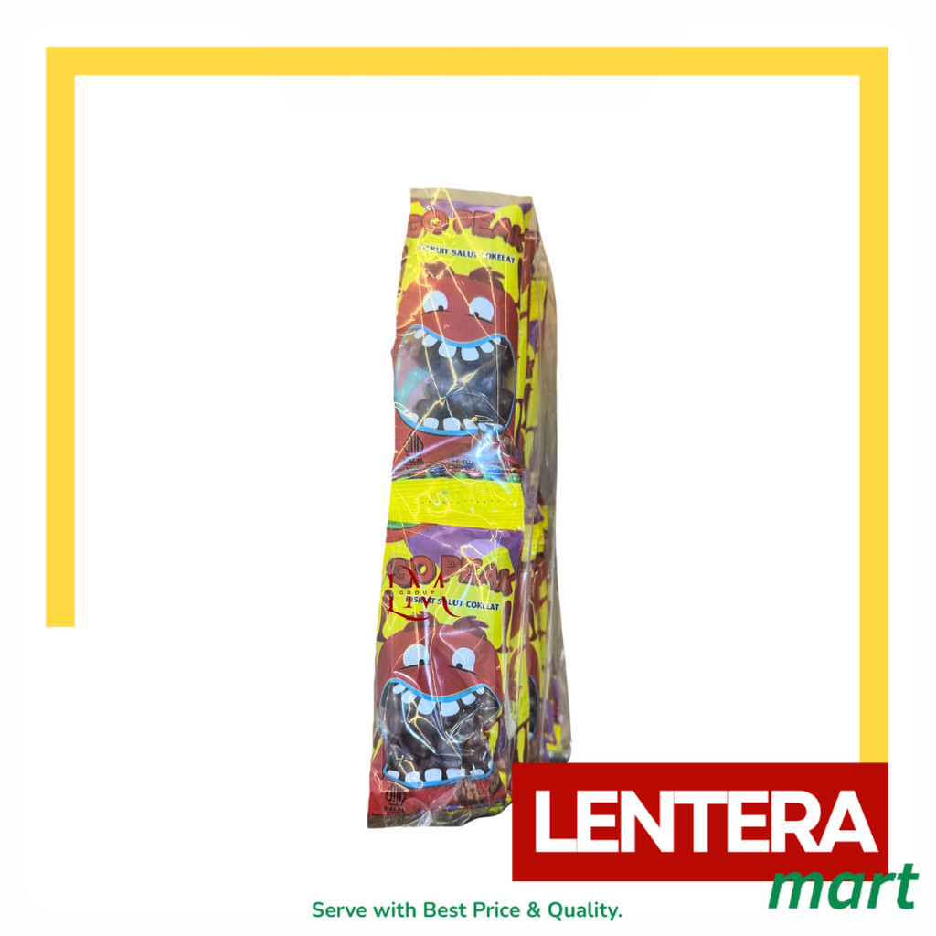 

Go Peak Biskuit Salut Cokelat/Rainbow 1 Pack isi 20 pcs 10gr LenteraMart