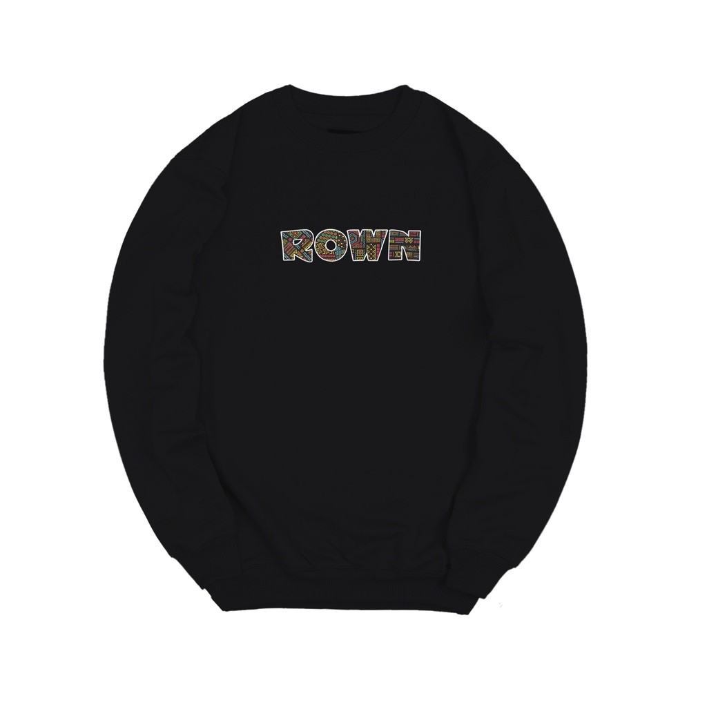 Rown Division Storage Crewneck - Rowndvsn Sweater Benetton Hitam