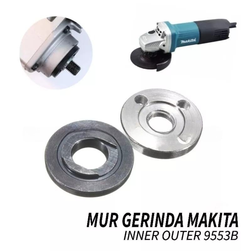 flange / collage nut / baut pengunci mata gerinda 4"HALA