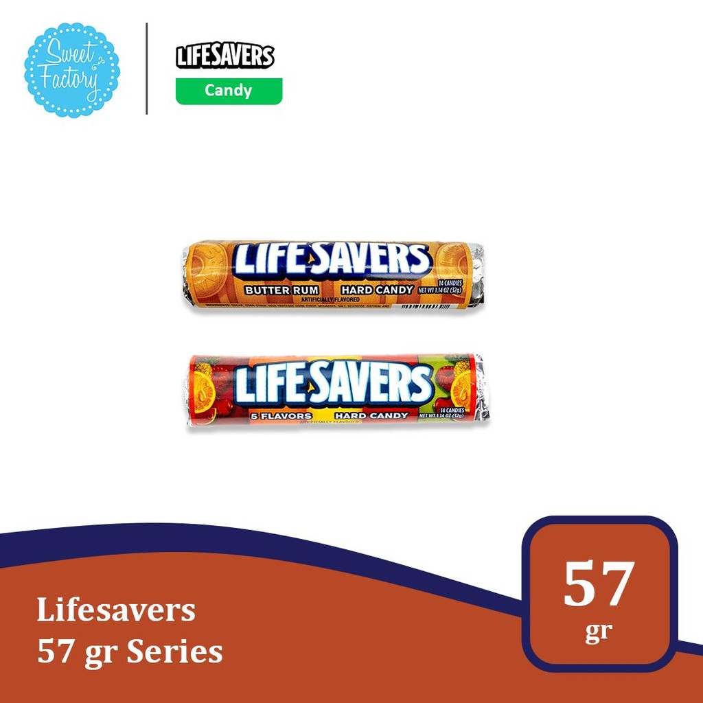 

Lifesavers 1.14 oz / 57 gr Series - Hard Candy dalam Dua Varian Lezat