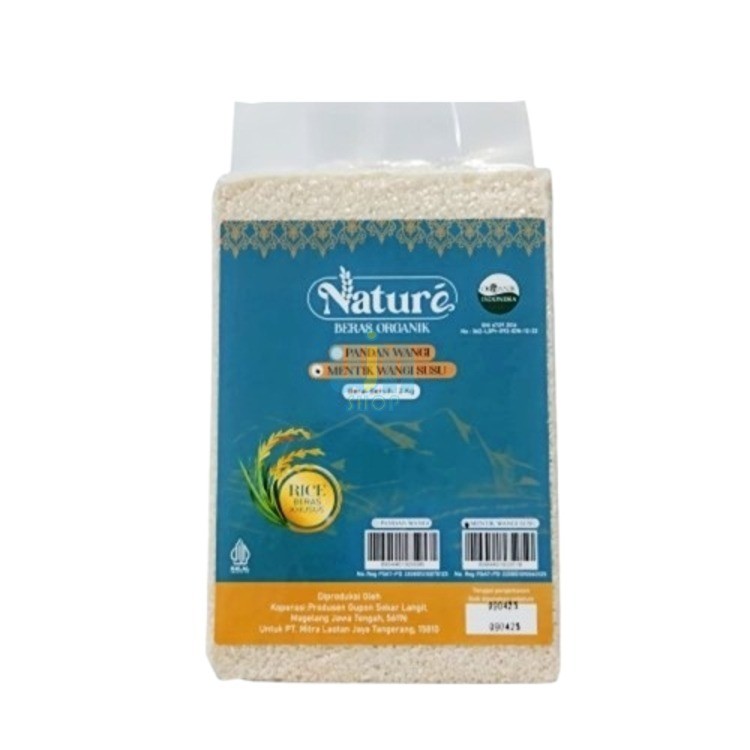 

Nature Beras Mentik Wangi Susu Organik 2 kg – Aroma Lembut & Tekstur Pulen