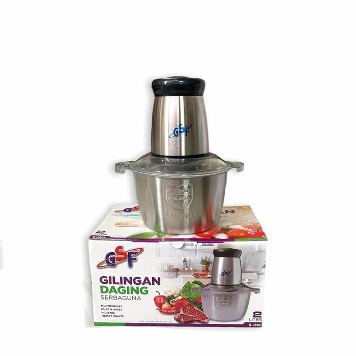 Chopper 2 liter GSF - Penggiling Daging - Blender Daging Stainless GSF - GSF