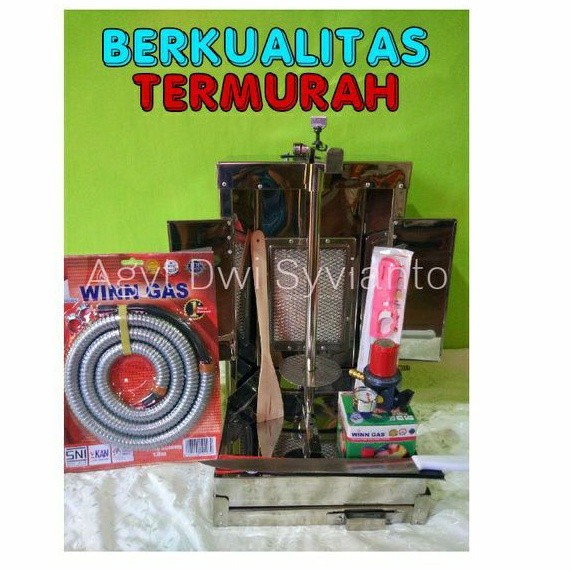 burner kebab 2 kg mesin kebab 2 kg panggangan kebab 2 kg 1set