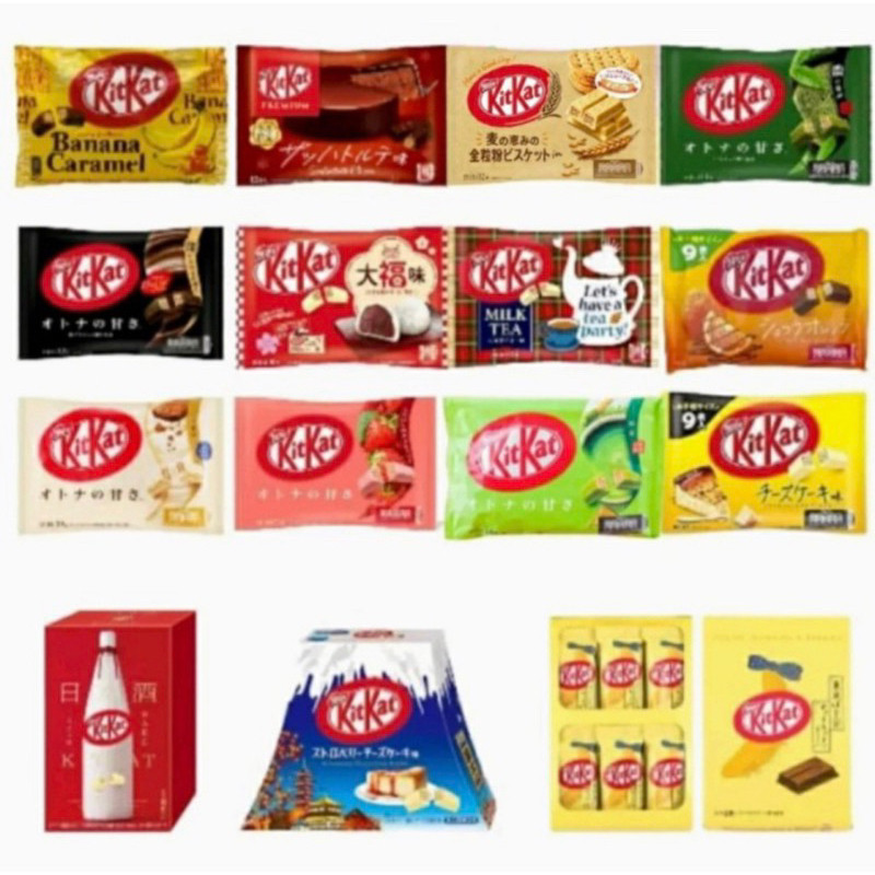 

KITKAT MINI / KIT KAT SPECIAL / LIMITED EDITION TERLENGKAP 100℅ ORIGINAL TERMURAH