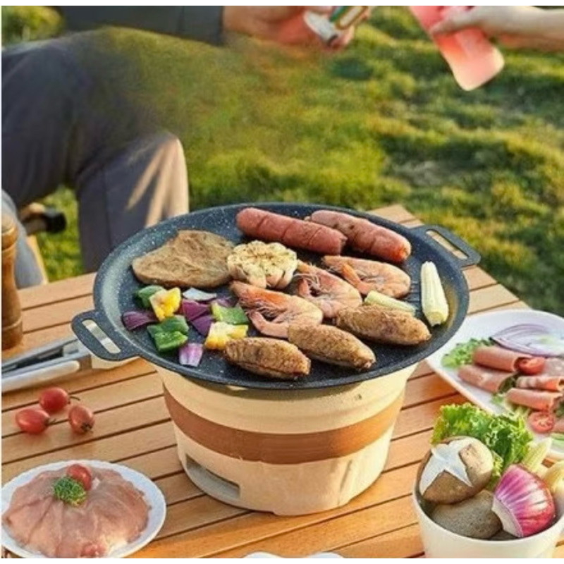 ( BISA COD ) / Alat Panggangan BBQ Grill Pan Korean wajan PREMIUM pemanggang anti lengket Ketalat Pa
