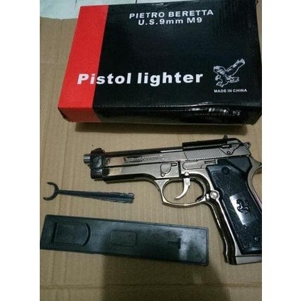 KAMEJING Paling di gemari  KOREK API PISTOL BARETA UKURAN BESAR FULL BESI