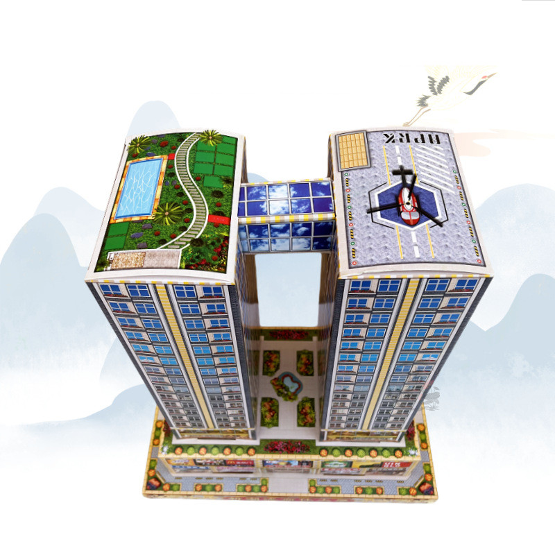 47*42*26Cm Rumah Kertas Sembayang Model Apartemen Shopping Mall Rumah Leluhur Rumah Sembayang Size