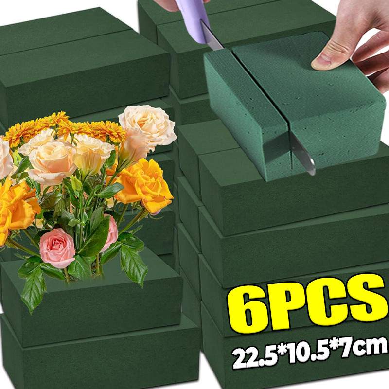 

Square Absorbent Floral Foam Block Florist Floral Foam Brick Artificial Flower Dry Wet Flower Mud Garden Absorb Water Foam Block