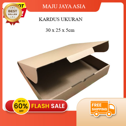 

ISI 8 PCS KARDUS UKURAN 30x25x5 CM / DIE CUT KOTAK KARTON / TERLARIS