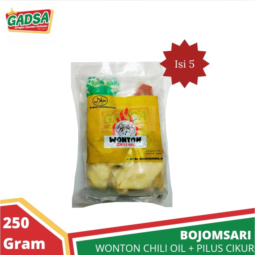 

Mini Wonton Chili Oil plus Pilus Cikur